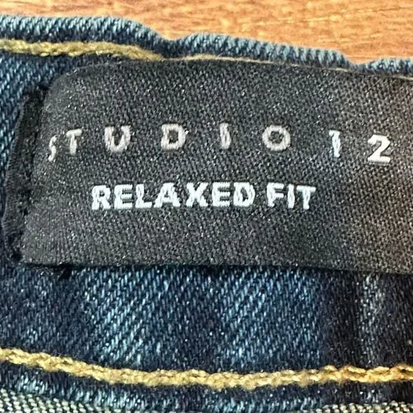 Studio 12 Straight Leg Jeans Relaxed Fit Stretch Denim Pants | Junior Size 3 - Picture 6 of 14